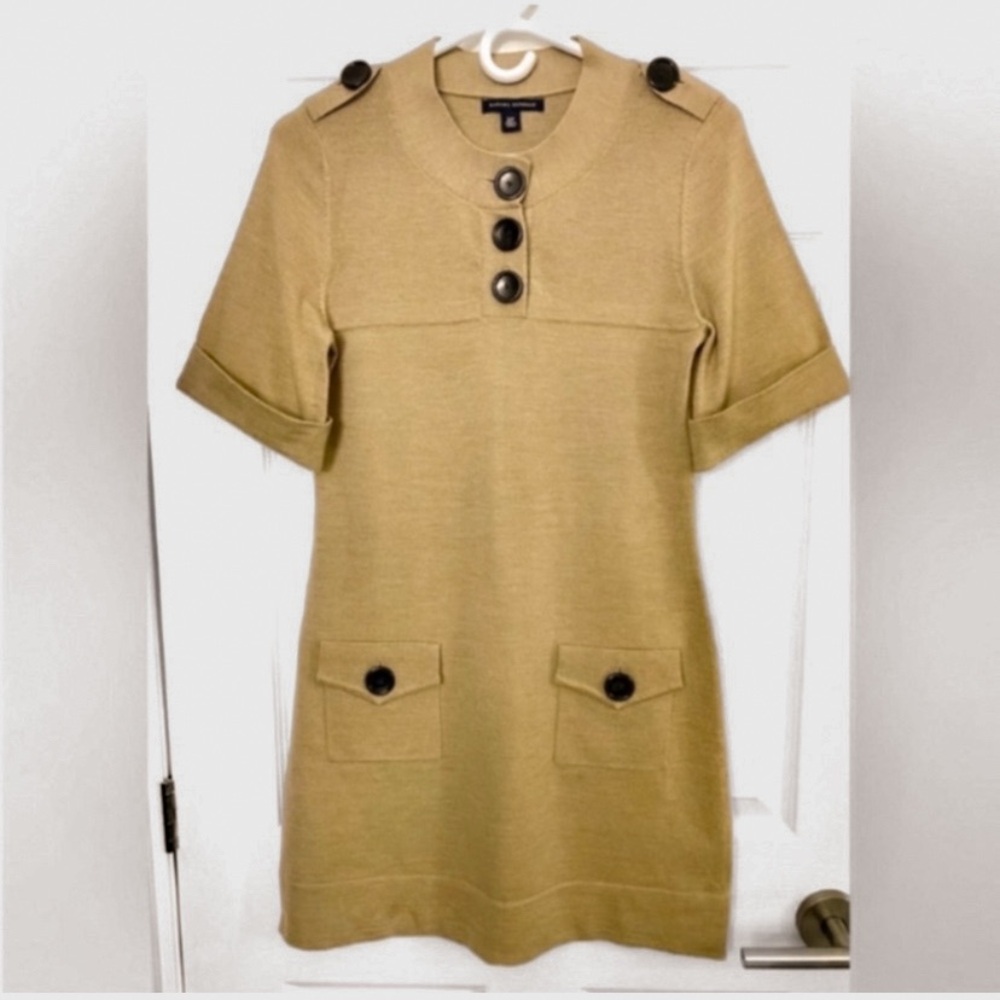 Banana Republic Sweater Mini Dress with Button Accents